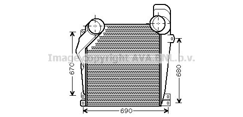 AVA QUALITY COOLING Välijäähdytin MEA4226